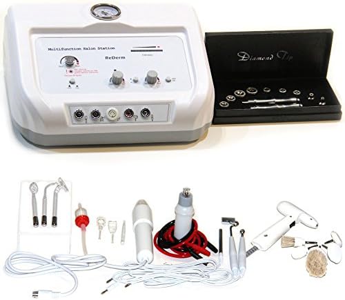 Professional SPA 6 in1 Skin Care Machine REDERM - Diamond Micro Dermabrasion High Frequency Galvanic Facial Power Brush