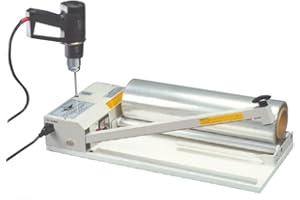 AEI AIE AIE-2024I Professional 24" I-Bar Shrink Wrap Machine; Includes: Bar Sealer, Timer, 2 Speed Heat Gun and Holder, Film Rack, 500ft. Roll of Centerfold 75 Gauge Shrink Film, Outlet Plug and Parts Kit