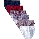 Fruit Of The Loom Mutandine Bikini Senza Cuciture – Confezione Da 6 Pezzi, Taglia 8 Plus, Bianco, Stretch 360°!