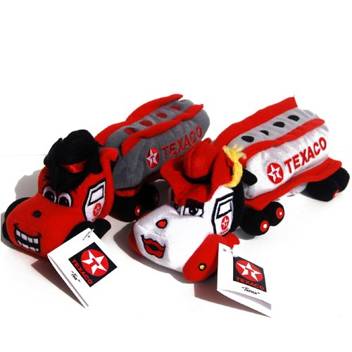 Texaco Cowboy Twins Tessie and Tex Trucks Beany Plush