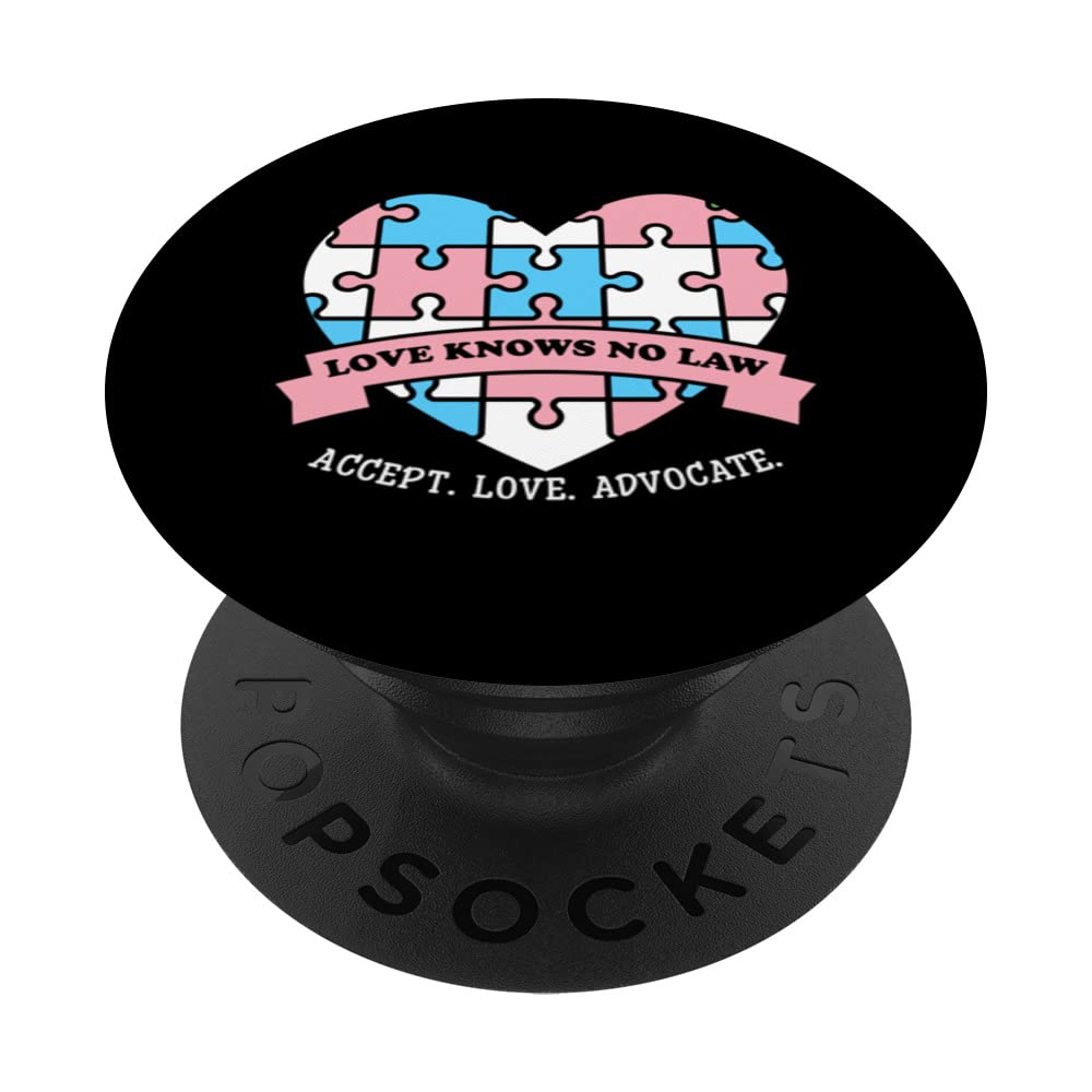 Accept Love Advocate Love Knows No Law LQBTQ PopSockets Swappable PopGrip