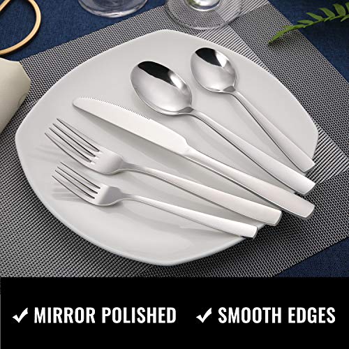 Hiware 72Piece Silverware Set for 12, Stainless Steel Flatware Cutlery