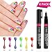 StillCool Nail Art Pen Painting Design Tools Kit Set Drawing Dotting for UV Gel Polish Assorted Colour (6 Random Color)