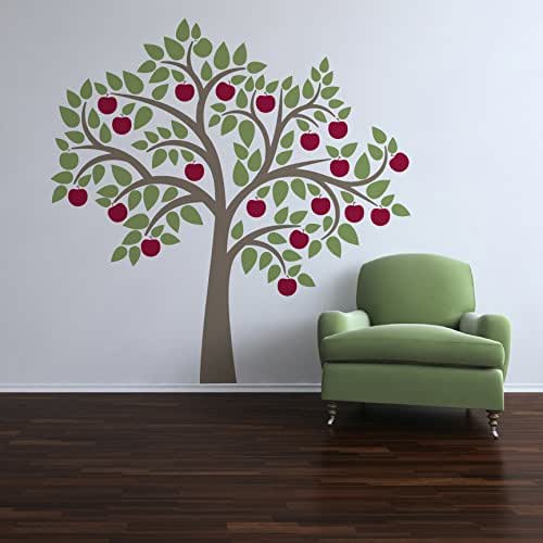 Apple Tree Wall Decal 60" Wide x 75" Tall
