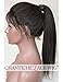 Chantiche Yaki Straight Full Lace Wig for Women, Brazilian Remy Human Hair Wigs with Baby Hair 16inch #1B