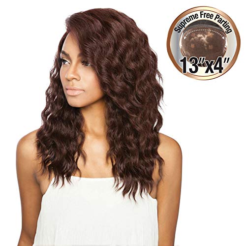 ISIS Human Hair Blend Lace Front Wig Melanin Queen 13X4 Frontal Lace MLF09 Ripple Wave 20