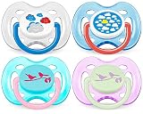 Philips AVENT BPA Free Fashion Infant Pacifier, 0-6 Months, 2 Pack, Colors May Vary