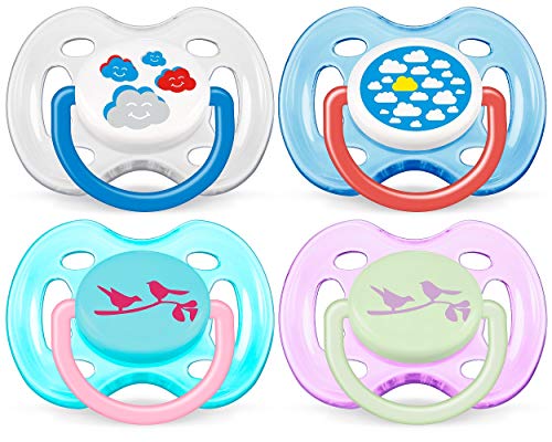 Philips AVENT BPA Free Fashion Infant Pacifier, 0-6 Months, 2 Pack, Colors May Vary