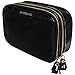 Lily England Makeup Bag, 21.5 x 14.5 x 8-cm - Black and Gold
