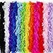 Outuxed 12pcs 6.6ft Muticolor Party Feather Boas for Adults 40g with 12 Colors for Women Girls Dressup Theme Party Bulks