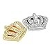 Bling Car Decoration 3D Decal Sticker Crystal + Crown Car Emblem Exterior & Interior Accessory ×2 Pack (3D Crown Big Sliver)