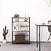 VASAGLE Vintage Bookcase, 3-Tier Folding Ladder Shelf, Portable Storage Rack Shelf, Easy Assembly Wood Look Accent Furniture with Metal Frame for Home Office, Vintage ULLS66X
