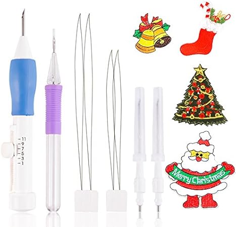 Decorazioni Natalizie Jeans.Kit Ago Magico Per Ricamo Natalizio Strumenti E Accessori Per Ricamo Adatto Per Ricamare Sul Punto Croce Lana Il Feltro Asciugamani Grembiuli La Tela Jeans Decorazioni Include L Istruzione Amazon It Casa E Cucina