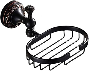 LLLKKK Accesorios de baño de Cobre Negro,Latón Antiguo/Orbe Pared De