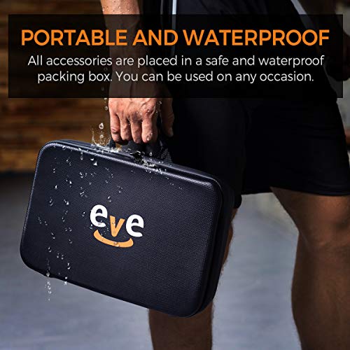 Everyfun Massage Gun Deep Tissue, Muscle Massager Gun, Handheld Electric Percussion Massager for Athletes, Super Quiet Powerful 3200mAh LG Battery 10H Working Time