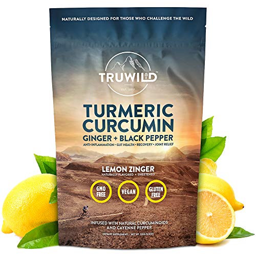 Turmeric Curcumin Drink Mix Powder + Organic Curcuminoid Black Pepper, Ginger, Cayenne Pepper, Lemon, Himalayan Salt - Natural Anti-Inflammatory - Restore PH Balance - Encourage Joint Health