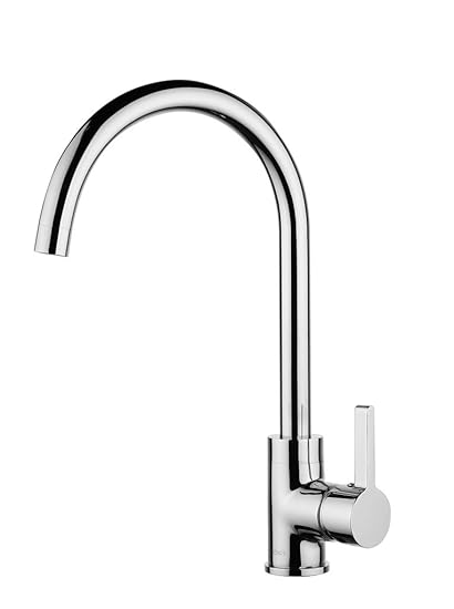 Single Tap Faucet Right Hand Blue Cold 360 Degree Fold Down Chrome