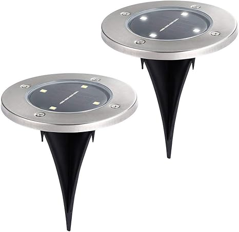 LEDGLE 2 Stück Solarleuchten Garten Solarlampen für Außen IP65