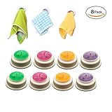 LOVOUS Self-Adhesive Back Pad Cloth Tea Towel Holders Rubber Push-in Wall Mounted Towel Rack Click Towel Holder for Kitchen or Bathroom Accessory-8 Pack
