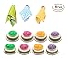 LOVOUS Self-Adhesive Back Pad Cloth Tea Towel Holders Rubber Push-in Wall Mounted Towel Rack Click Towel Holder for Kitchen or Bathroom Accessory-8 Pack