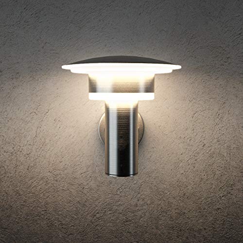 NBHANYUAN Lighting® Buitenverlichting Buiten LED Muur Roestvrij staal Wandkandelaar Buiten Weerbestendig Warm wit… - Afbeelding 3