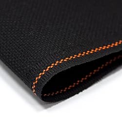 Zweigart 16 Count Aida, Black Fabric (720), Cross