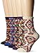 Sock Lab Women's 5-Pack Diamond Stripe Fair Isle Boot