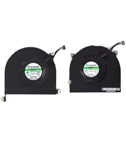 TPFEEL Left+right Side CPU Fan For Apple MacBook Pro 15.4" A1286