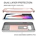LG V20 Case, YOUMAKER Heavy Duty Full-body Rugged Protection Belt Clip Holster with Built-in Screen Protector Shockproof Case for LG V20 (2016 Release), Rose Gold/Gray