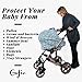 Infant Car Seat Cover, Stretchy Nursing Scarf, Car Seat Canopy, Shopping Cart Cover, High Chair Cover Protects Babies and Breastfeeding Mothers. Multiuse Cover for Babies (Arrows)