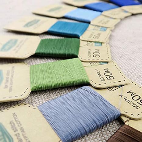 Amazon 24色 ミシン縫い 縫い目手縫い 車の縫い目 Diy刺繍糸 香袋で糸を作ります 24色 糸 通販
