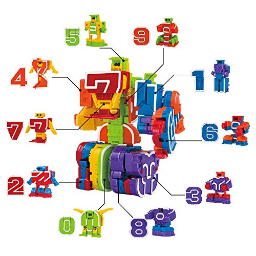 JOYIN 10 Pcs Number Robot Action Figure Toys for Kids Number Learning, Birthday Party, School Classr - //medicalbooks.filipinodoctors.org