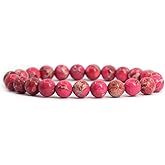 Justinstones 8mm Round Beads Stretch Bracelet 7 Inch Unisex
