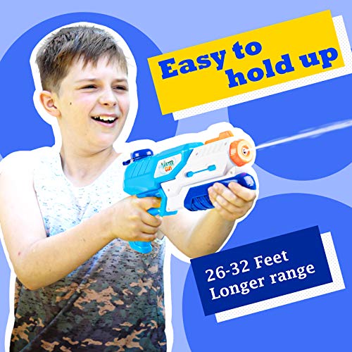 Water Guns,SHARKOOL 2 Pack Water Play Squirt Guns Water Soaker Guns Super Water Blaster 600CC Water Fighting Play Toys for Kids Summer Swimming Pool Beach Sand Backyard Outdoor Gifts for Adults