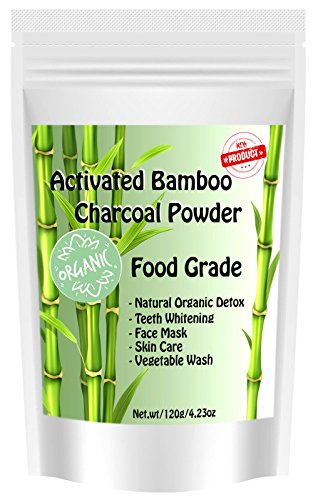 Organic Activated Bamboo Charcoal Powder Food Grade Thailand 4.23oz