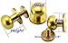 Okones Pack of 24,2/5'' 1/3'' 3/8'' 2/7'' 1/4'' 1/5'' Solid Brass Leathercraft Studs Buttons Cap Rivets Nailheads Stud Spike DIY Purse Handbag(2/5''+1/3''+3/8''+2/7''+1/4''+1/5'')