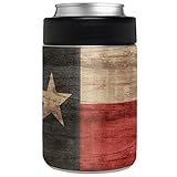 Aretty - Rustic Wood Painted Texas State Flag Vinyl Skin Decal for the Yeti Rambler Colster (Colster Not Included)