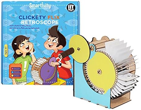 Smartivity Clickety Flix Retroscope for 8+ Years Boys and Girls, STEM, Learning, Educational and Construction Activity Toy Gift (Multi-Color)