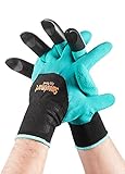 Garden Genie Gloves by Sweetmart with Fingertips Claws on right Hand, for Digging and Planting, Safe for Rose Pruning, for Quick And Easy Gardering