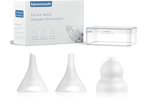 KQNWEWEOFN 3 Pack Silicone Nasal Aspirator Tips for Babies & Toddlers, Gourd, Funnel & Flat Nozzles, Compatible with GROWNSY, Watolt, LittleTora, HEYVALUE, Cocobela, HailiCare, KIDIRA, TEQIN, X-Bosak