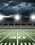 2017, 2018, 2019 Weekly Planner Calendar - 70 Week - Football: Football Field 50 Yard Line, Large Cr by Cal Riley