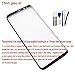 5.8inch Real Glass Front Screen Outer Lens Replacement for Galaxy S8 SM-G950 G950A G950P G950T G950U G950V G950F G950FD G950W G950S/K/L G9500 All Carriers (Not LCD &Not digitizer) Black