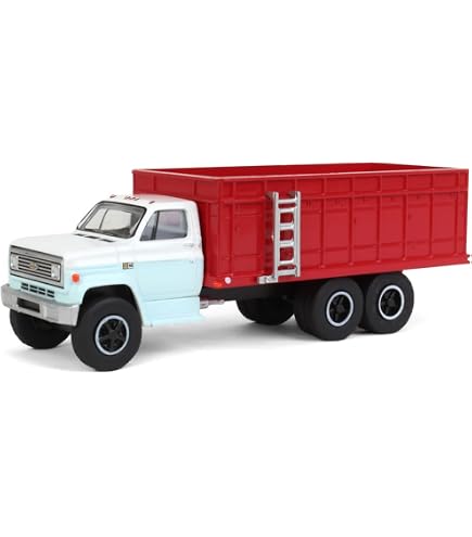 MODELLINO GMC 6500 PALO CAMION 1/64 DCP/FIRST GEAR - BIANCO E ROSSO - 60-0917