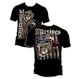 Marine Corps, USMC T-Shirt Elite Breed USMC Marines Aerial Assault Black
