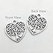 Youdiyla 60 PCS Tree of Life Charms Collection - Mixed Antique Silver Colors Round Heart Oval Tree Metal Alloy Pendants for Jewelry Making DIY Findings (HM96)