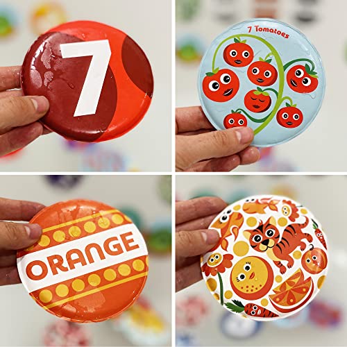 Floating Baby Flash Cards for Bathtub Learn Numbers, Counting and Colors Educational Bath