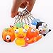 8 Pcs Raised Eyes Doll Anti Stress Ball Vent Animal Keychain Squeezing Toys