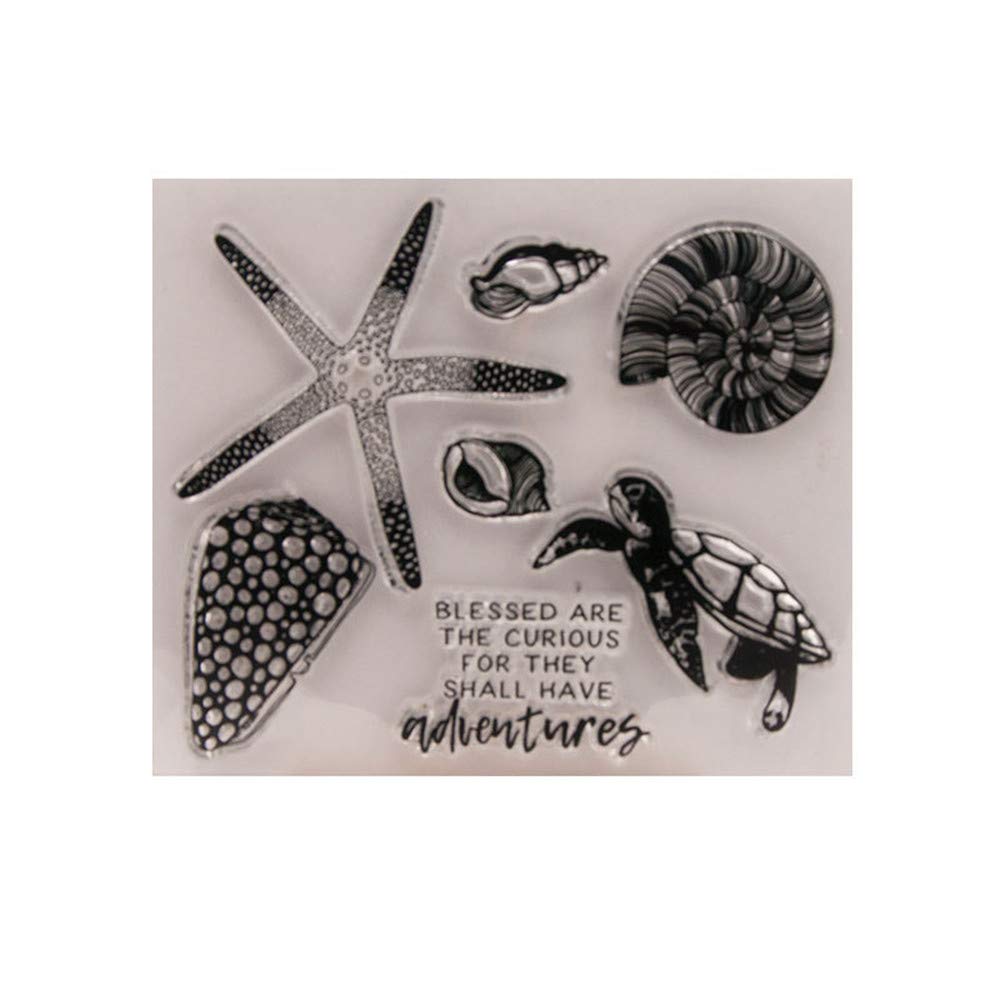 Adventure Seastar Sea Turtle Sea Shell Clear Stamps Clear Stamp/Seal Scrapbook/Photo Decorative Card Making Clear Stamp
