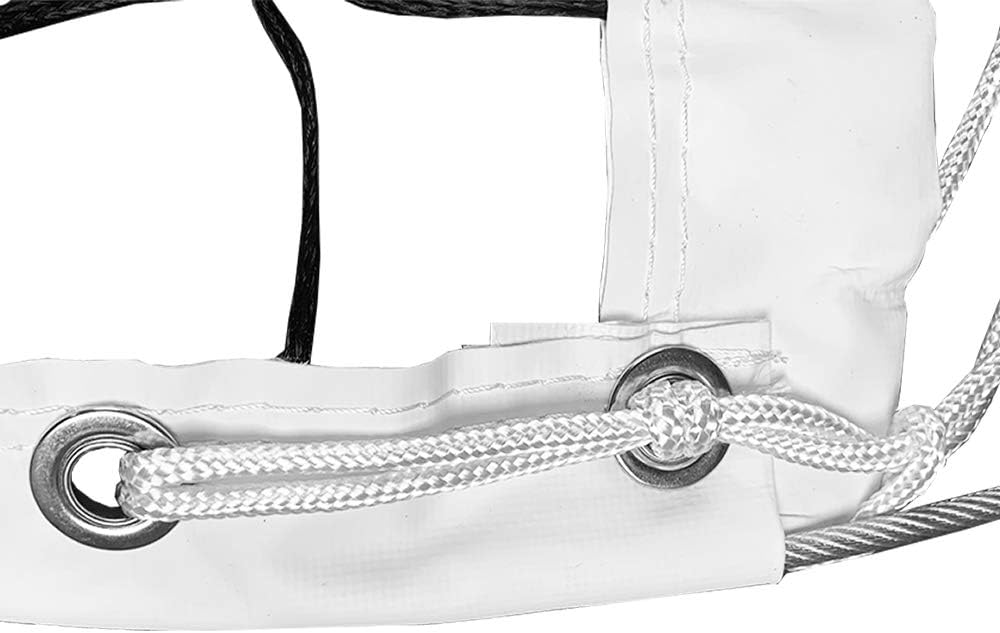 Hit Run Steal Volleyball Net - Official Replacement Tournament Net. Comes Knotted Net 32' x 39 Inches, 2 Fibber Glass End Rods, Heavy Duty Metal Tension Cables and 5 Rope Tie Downs On Each Side. : Sports & Outdoors