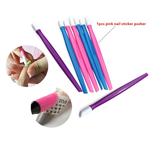 DIY Glitter Nail Rhinestones Decorations Dotting Tool Water Transfer Sticker Decal Nail Line Tape Striping Nails Sanding Buffing File Beauty Accessories Nail Art Set Kit (Style 2)